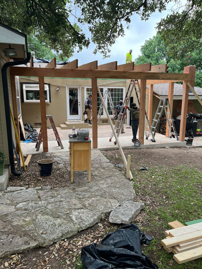 Pergola Framing Construction Pergola Framing Construction